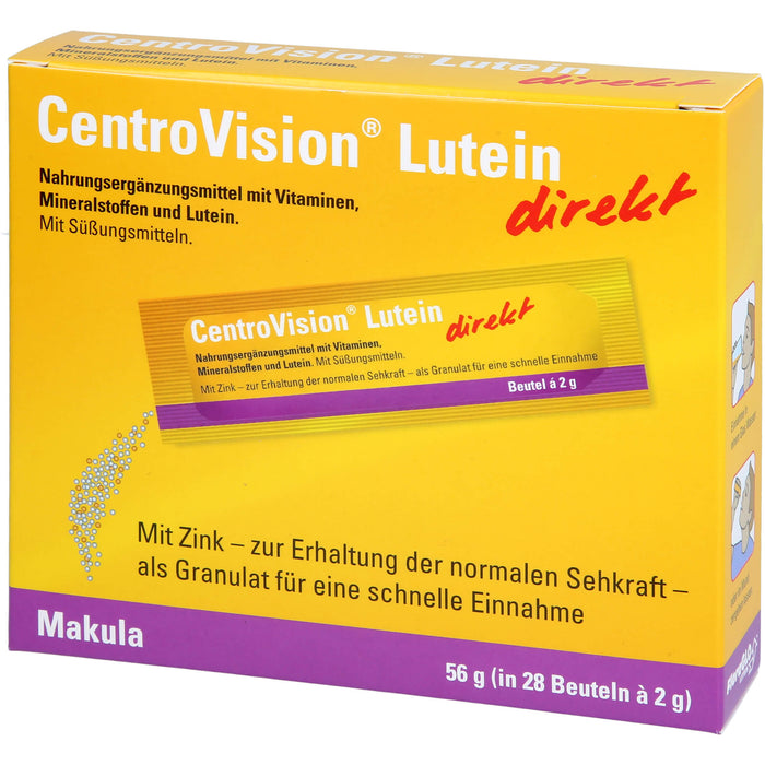 Centrovision Lutein Direkt, 28 St GRA