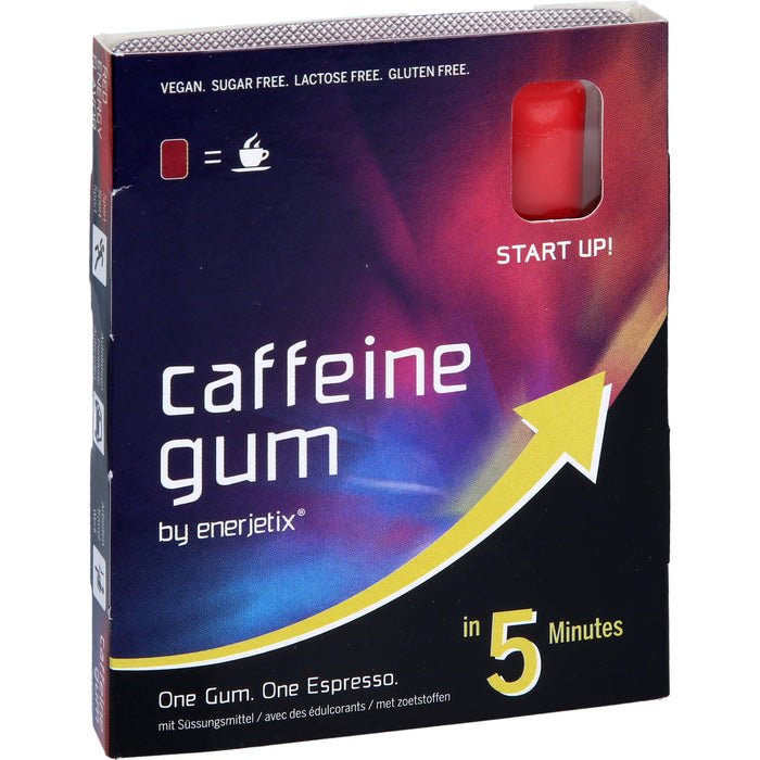 coffein gum Red Energy Kaugummi by enerjetix, 9 St KGU