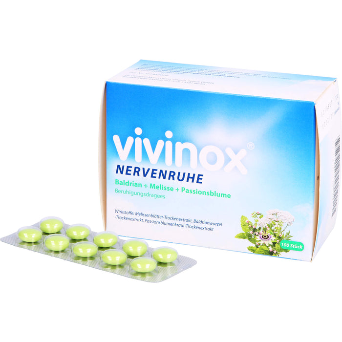 vivinox Nervenruhe Beruhigungsdragees, 100 pc Tablettes