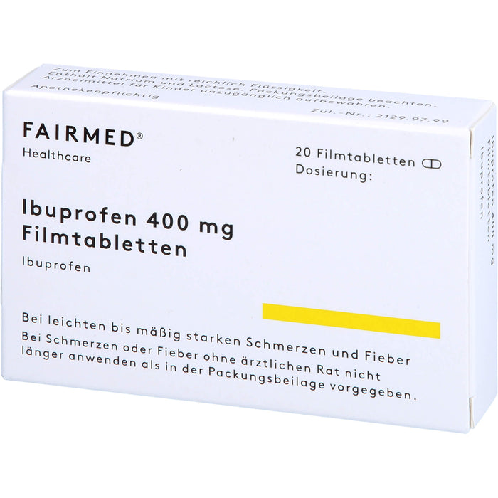 Fair-med Ibuprofen 400 mg Filmtabletten, 20 pc Tablettes