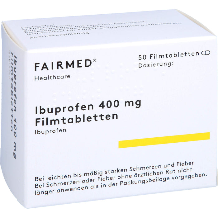 Ibuprofen 400 mg Fair-Med Filmtabletten, 50 pcs. Tablets