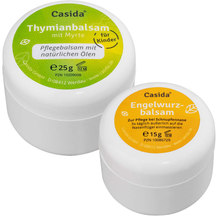 Casida Engelwurzbalsam & Thymianbalsam Myrte Kinder Set, 40 g Creme