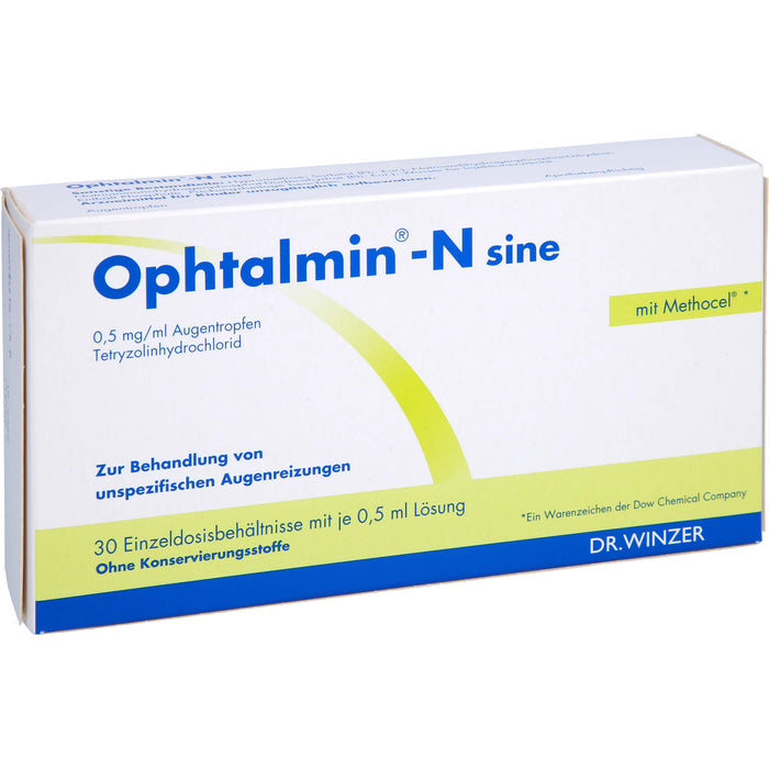 Ophtalmin-N sine, 0,5 mg/ml Augentropfen, 30 St. Einzeldosispipetten