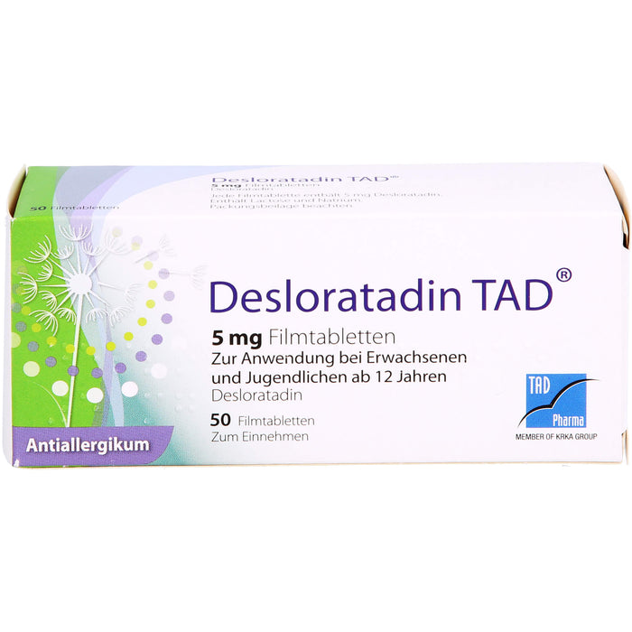 Desloratadin TAD 5 mg Filmtabletten, 50 pcs. Tablets