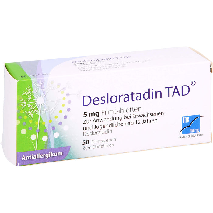 Desloratadin TAD 5 mg Filmtabletten, 50 St. Tabletten