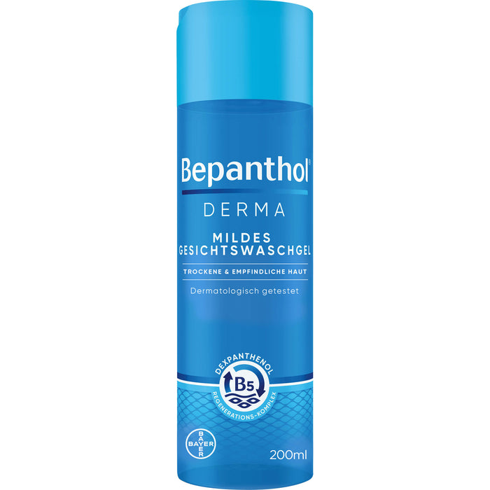 BAYER Bepanthol Derma Mildes Gesichtswaschgel, 200 ml Gel