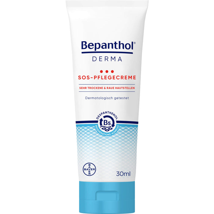 Bepanthol Derma SOS-Pflegecreme für sehr trockene & raue Hautstellen, 30 ml Cream