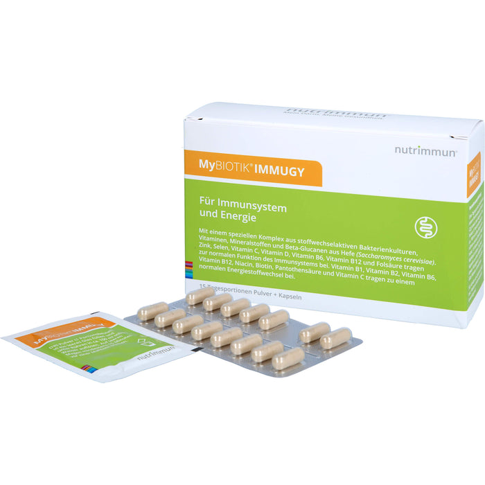 MyBIOTIK IMMUGY KOMBIPACKUNG 15 x 2 g + 30 Kapsel, 1 St KPG