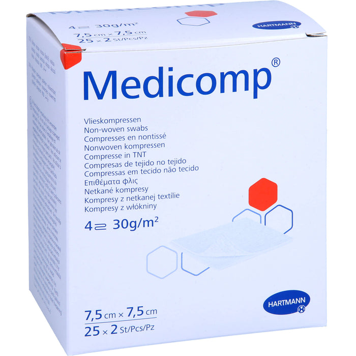 Medicomp Bl st 7,5x7,5, 25X2 St KOM