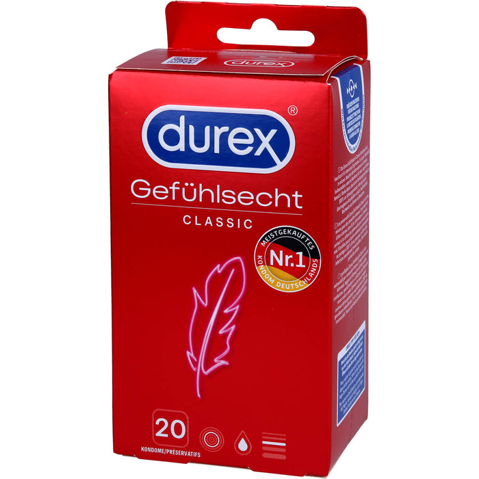 Durex Gefühlsecht Classic Kondome, 20 pcs. Condoms