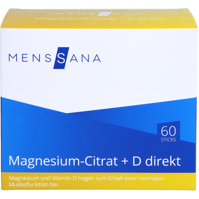 Magnesium-Citrat + D direkt MensSana, 60 St PUL