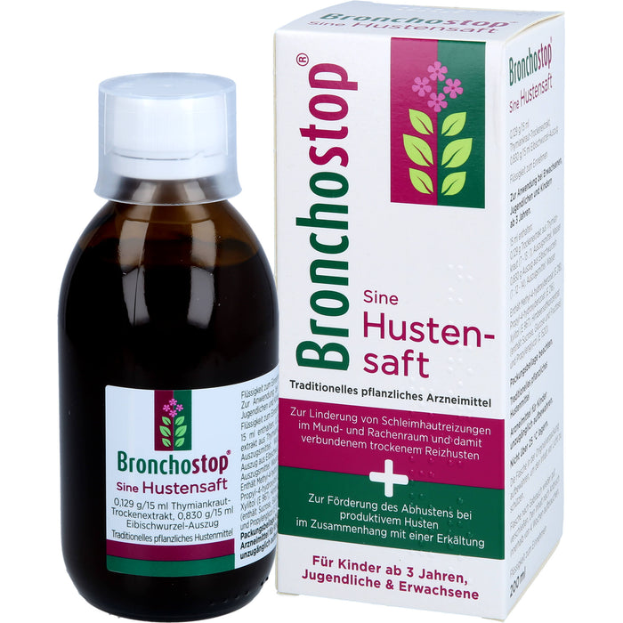 Bronchstop Sine Hustensaft, 200 ml Solution