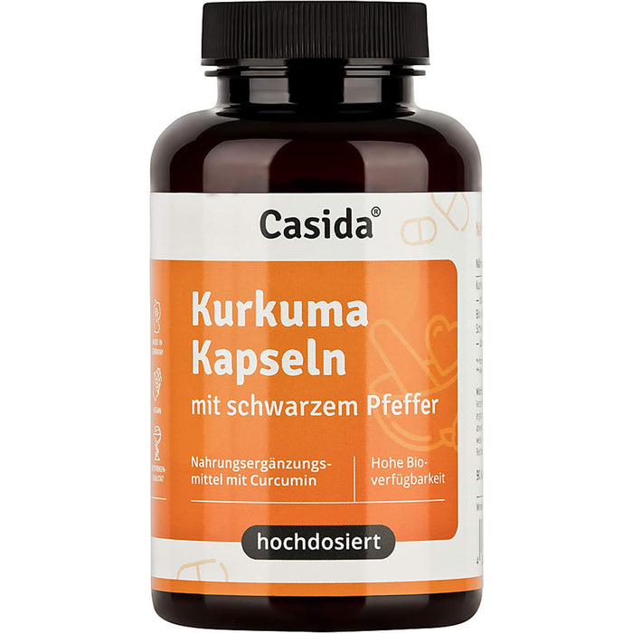 Kurkuma Kapseln + Pfeffer Curcumin hochdosiert, 90 St KAP