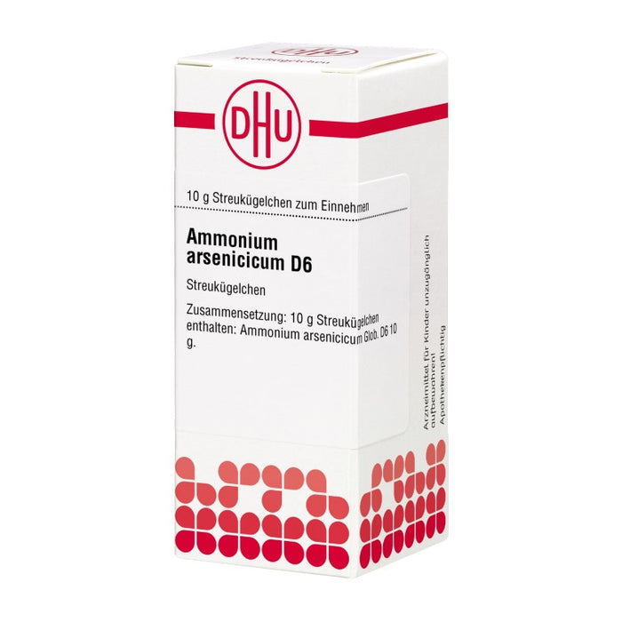 Ammonium arsenicicum D6 DHU Globuli, 10 g GLO