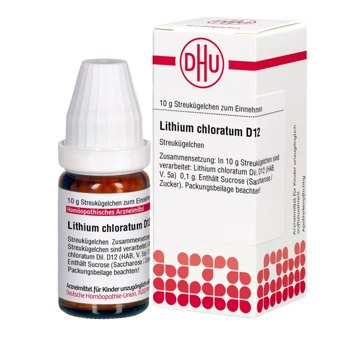 Lithium chloratum D12 DHU Globuli, 10 g GLO