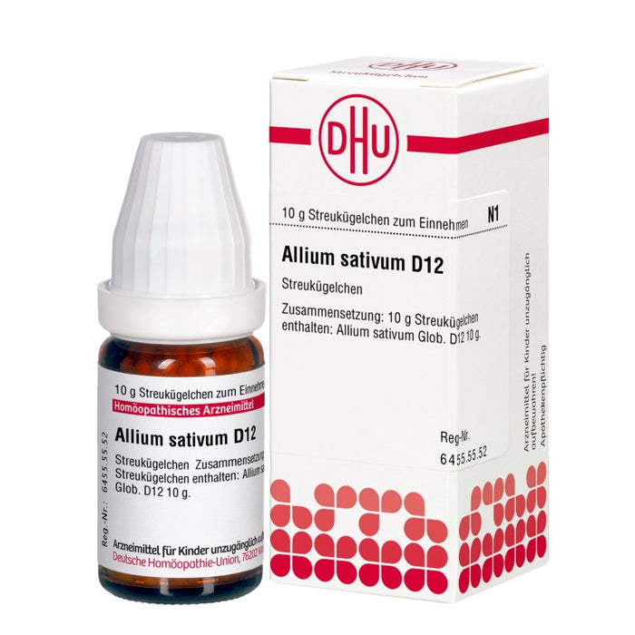 Allium sativum D12 DHU Globuli, 10 g GLO