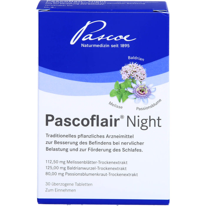 Pascoflair Night, überzogene Tabletten, 30 St UTA