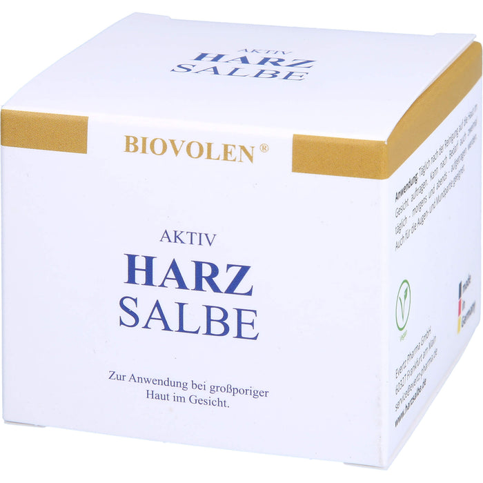 BIOVOLEN Aktiv Harzsalbe bei großporiger Haut im Gesicht, 100 ml Crème