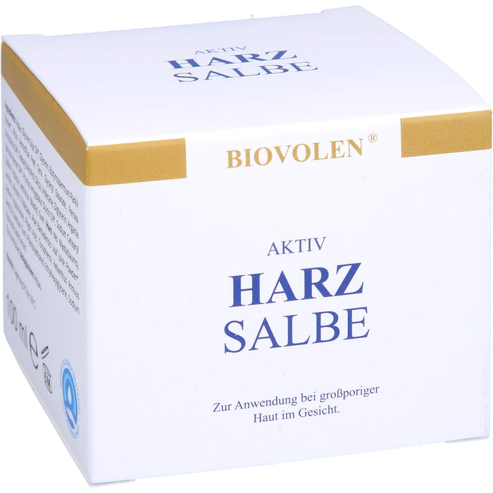 BIOVOLEN Aktiv Harzsalbe bei großporiger Haut im Gesicht, 100 ml Cream