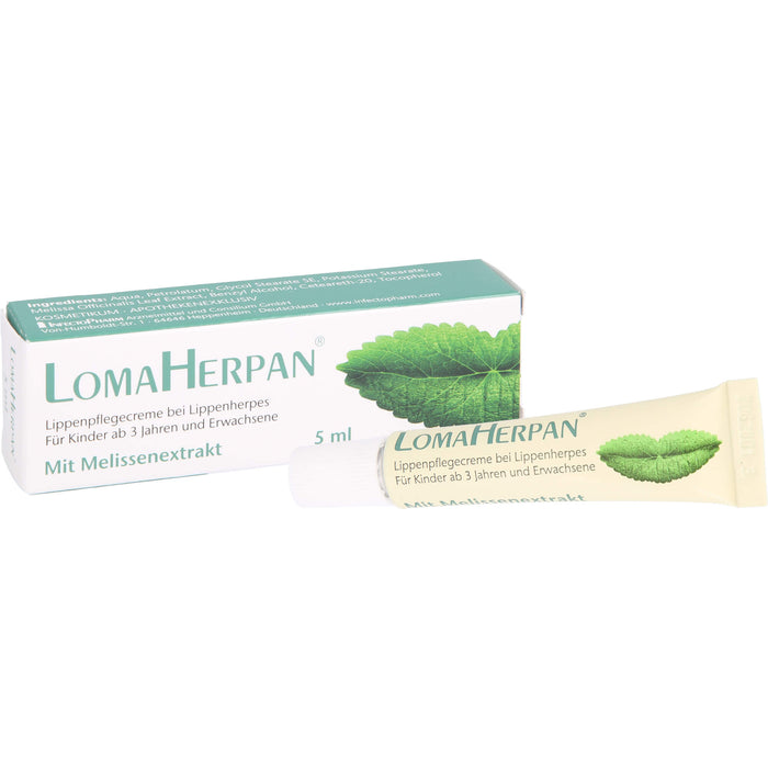 Lomaherpan Lippenpflegecreme mit Melissenextrakt, 5 ml Creme