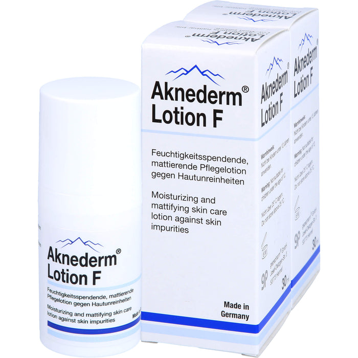 Aknederm Lotion F Pflegelotion gegen Hautunreinheiten, 60 ml Lotion