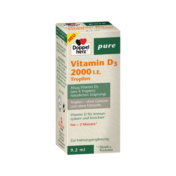 Doppelherz Vitamin D3 2000 I.E. pure, 9.2 ml Lösung