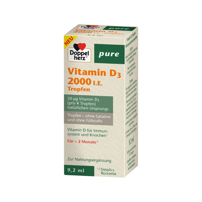 Doppelherz Vitamin D3 2000 I.E. pure, 9.2 ml Lösung