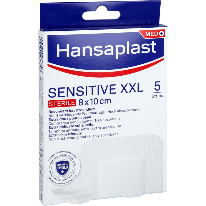 Hansaplast Wundverband Steril Sensitive 8x10cm, 5 pc Pansement