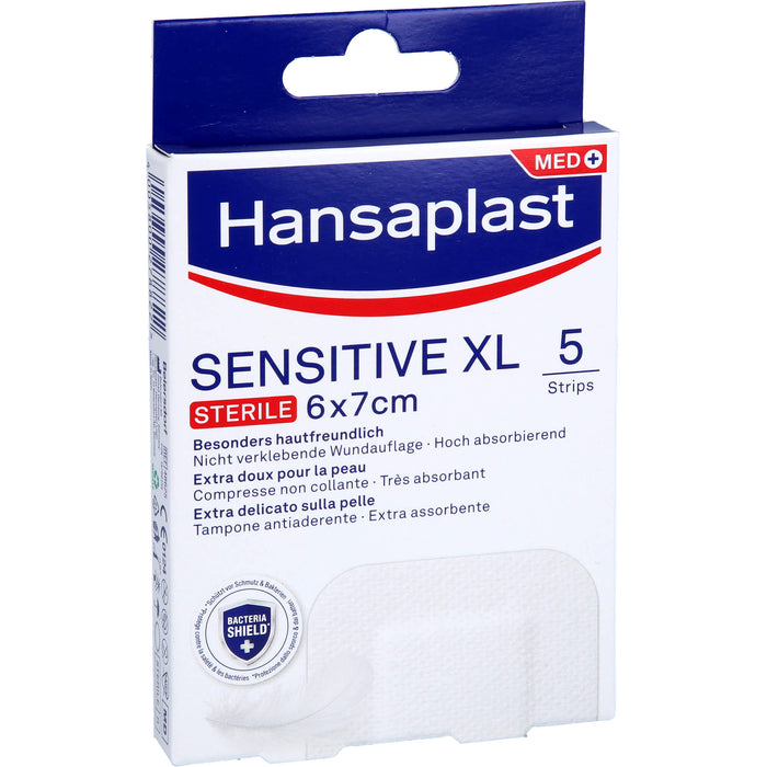 Hansaplast Wundverband Steril Sensitive 6x7cm, 5 pcs. Patch