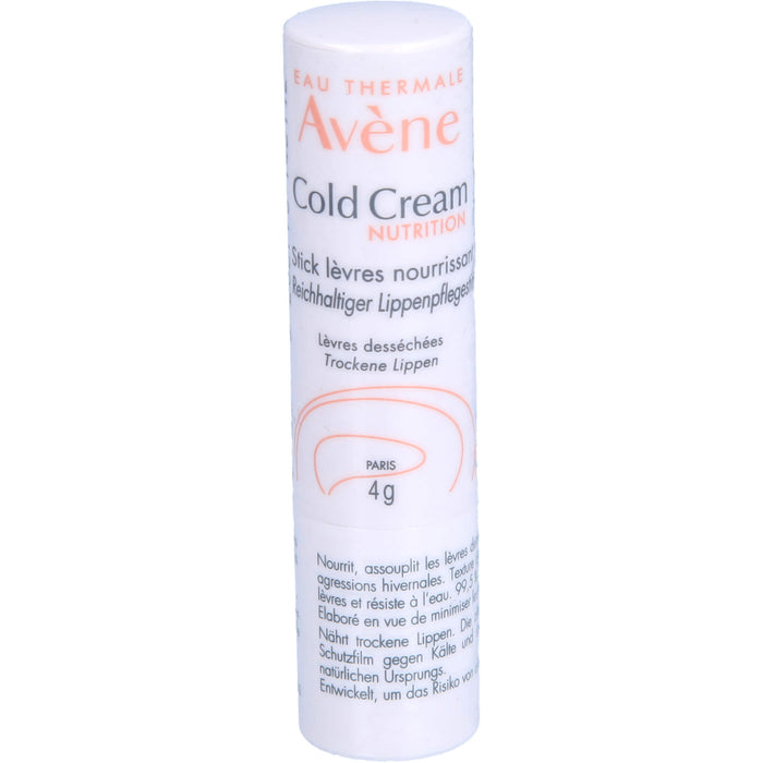 Avène Cold Cream Nutrition reichhaltiger Lippenpflegestift, 4 g Pen