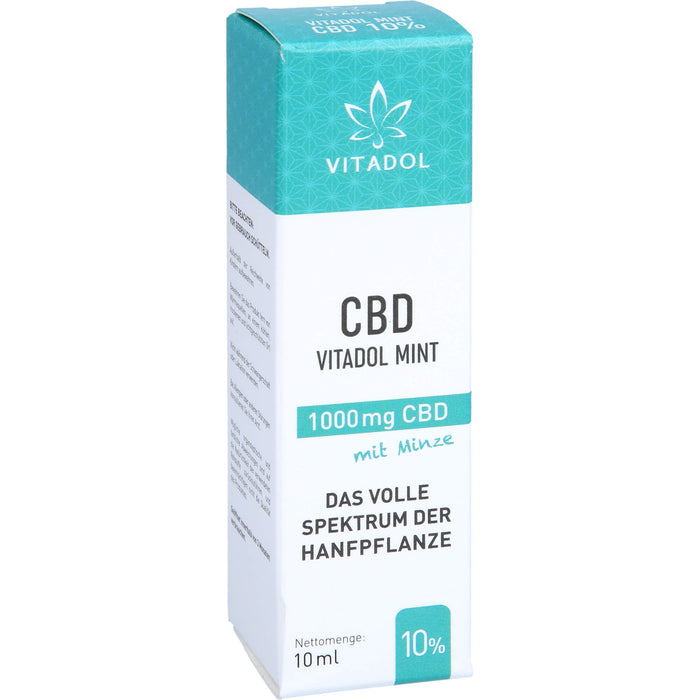 CBD10% Bio Hanfextrakt Öl - Vitadol Mint, 10 ml OEL