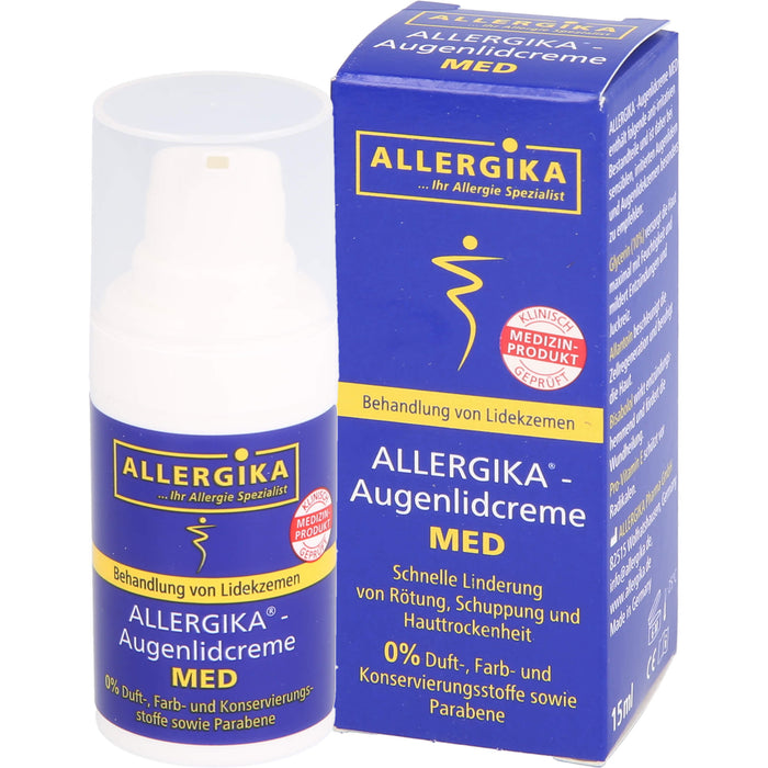 ALLERGIKA Augenlidcreme Med, 15 ml Crème