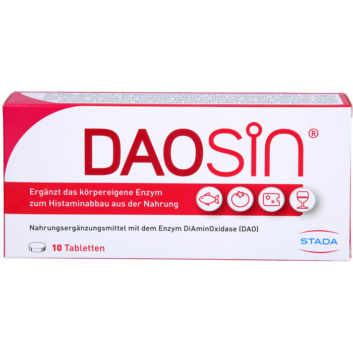 DAOSiN Tabletten bei Histaminunverträglichkeit, 10 pc Tablettes