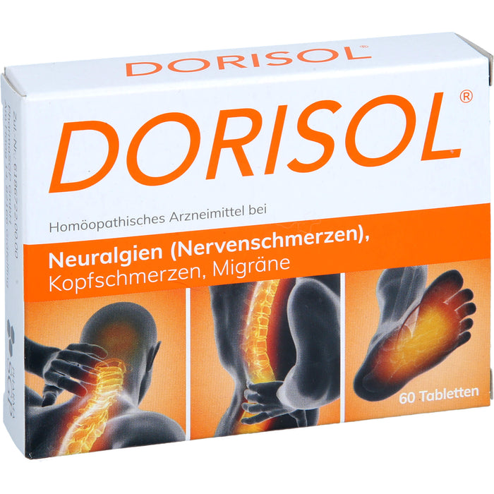 Dorisol Tabletten bei Neuralgien, Kopfschmerzen und Migräne, 60 pc Tablettes