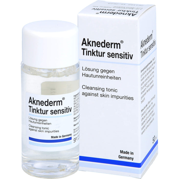 Aknederm Tinktur sensitiv Lösung gegen Hautunreinheiten, 50 ml Lösung