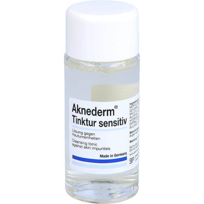 Aknederm Tinktur sensitiv Lösung gegen Hautunreinheiten, 100 ml Solution