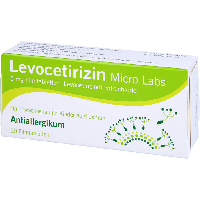 Levocetirizin Micro Labs 5 mg Filmtabletten, 50 St FTA