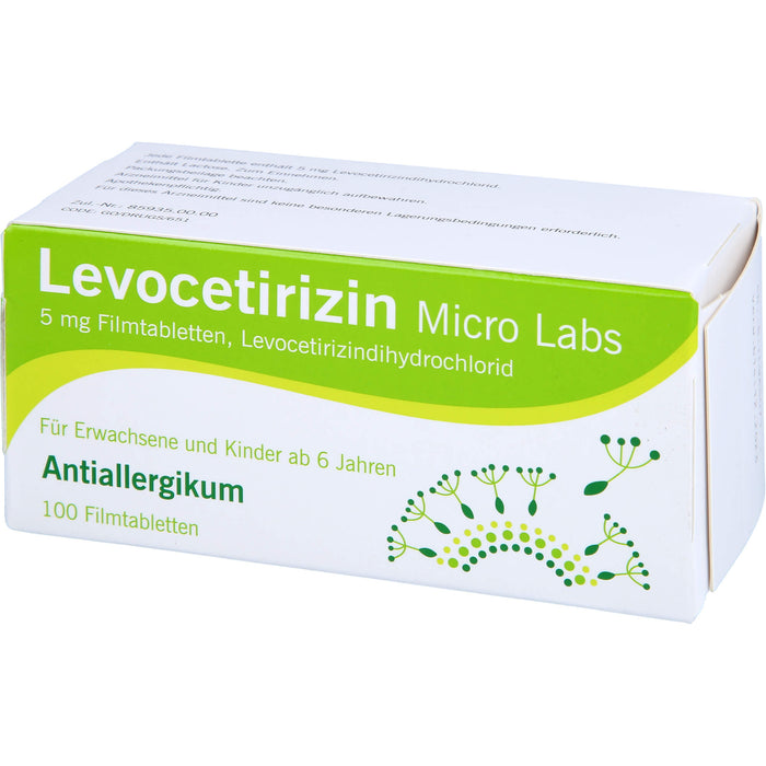 Levocetirizin Micro Labs 5 mg Filmtabletten, 100 St FTA