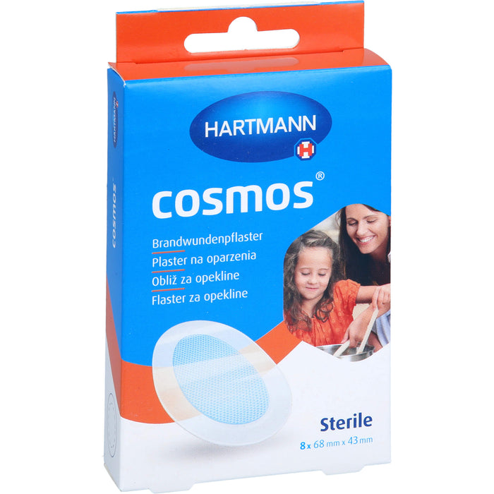 HARTMANN Cosmos sterile Brandwundenpflaster 68 x 43 mm, 8 pcs. Patch