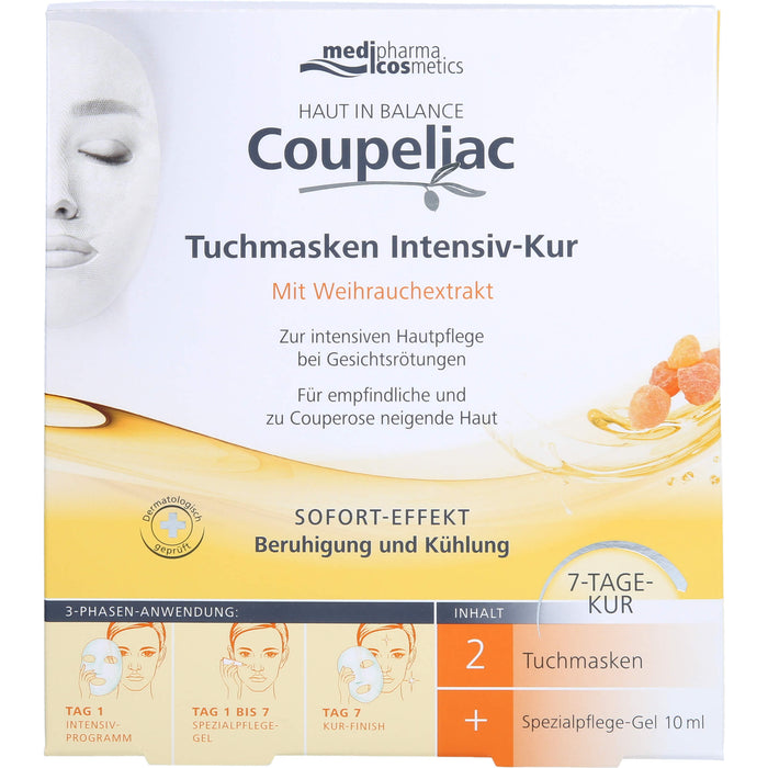 medipharma cosmetics Coupeliac Tuchmasken Intensiv-Kur, 1 St. Gesichtsmaske