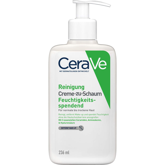 CeraVe Creme-zu-Schaum feuchtigkeitsspendende Reinigung, 236 ml Cream