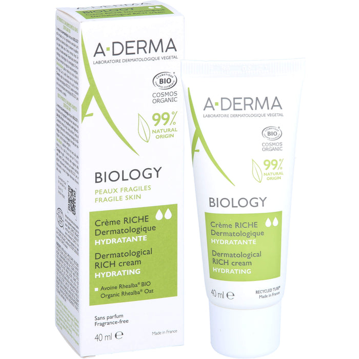 A-DERMA Biology Creme Reichhaltig - dermatologisch, 40 ml CRE