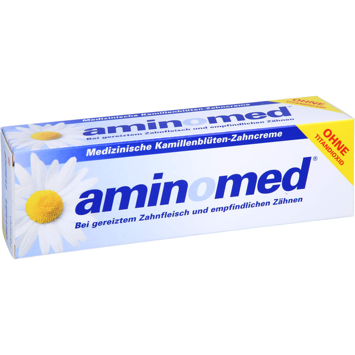 aminomed Kamillenblüten Zahncreme ohne Titandioxid, 75 ml Toothpaste