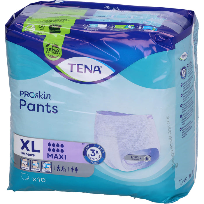 TENA Pants Maxi XL bei Inkontinenz, 10 pc Pantalons