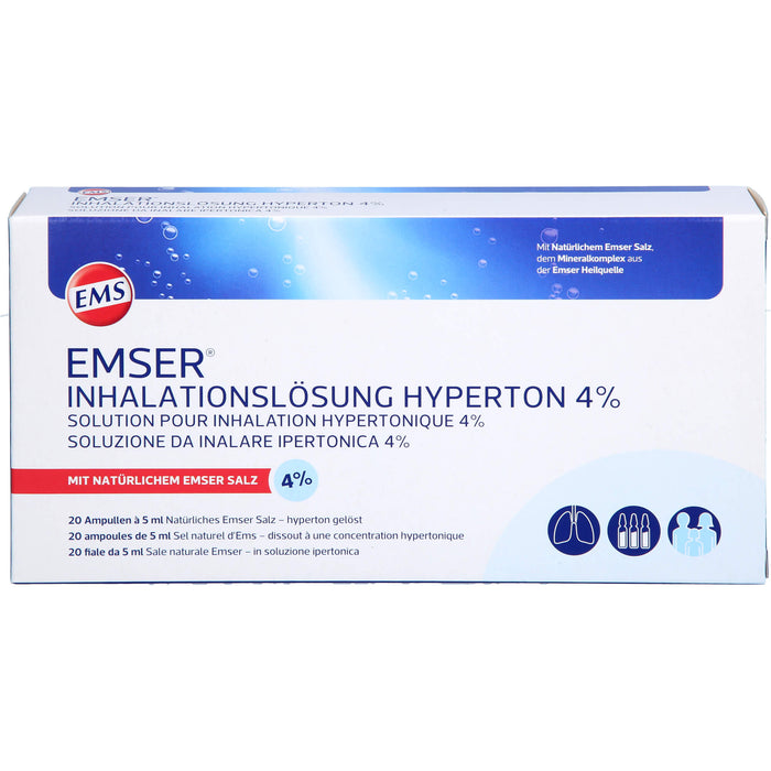 Emser Inhalationslösung hyperton 4%, 20 pcs. Ampoules