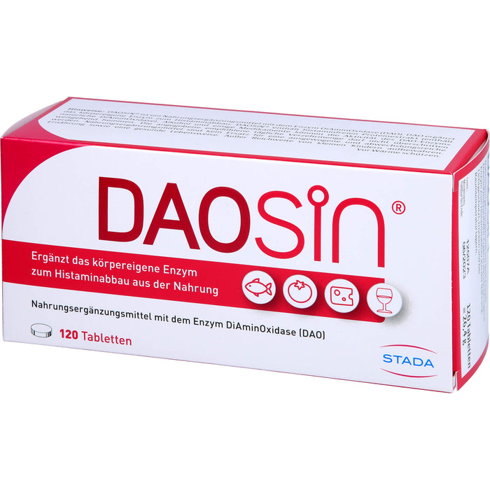 Daosin Tabletten zur Unterstützung des Histaminabbaus, 120 St. Tabletten