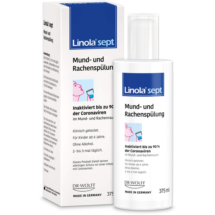 Linola sept Mund- und Rachenspülung, 375 ml Lösung