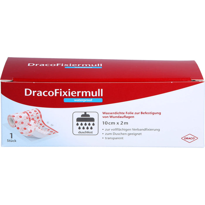 Draco Fixiermull waterproof 10cmx2m, 1 St VER