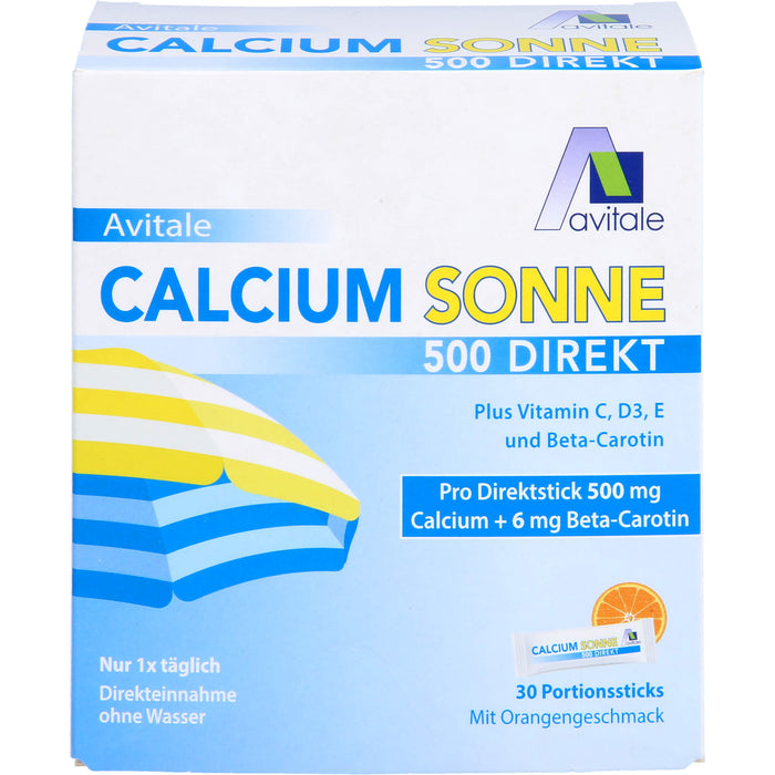 Calcium Sonne 500 Granulat mit Orangengeschmack, 30 pc Bâtonnets