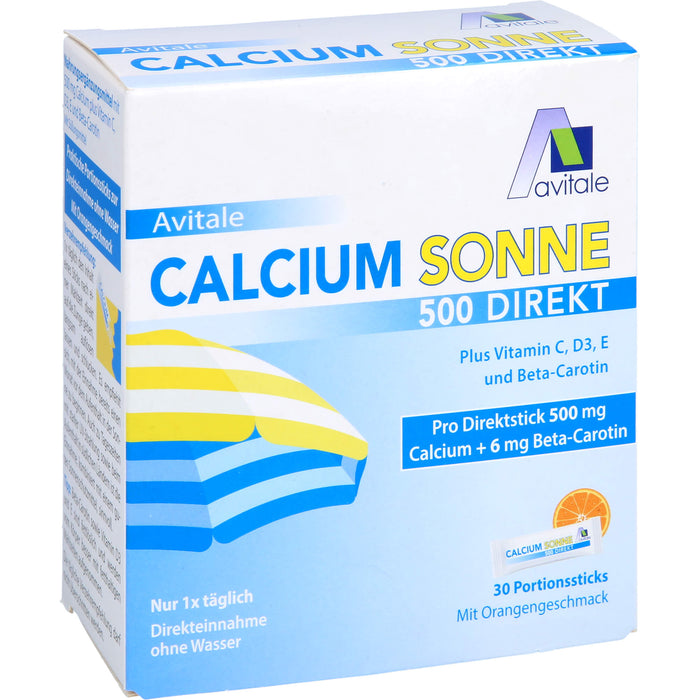 Calcium Sonne 500 Granulat mit Orangengeschmack, 30 pcs. Sticks